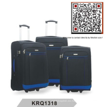 Poliéster 2wheels suave dentro de la carretilla de equipaje (krq1318)